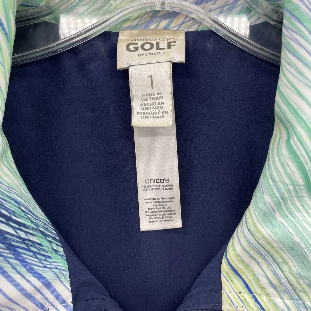 Chicos Golf Zenergy Vest Womens 1 Reversible Athleisure Country Club Performance